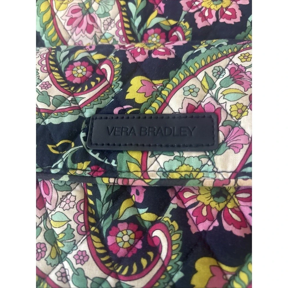 Vera Bradley Petal Paisley Backpack Small Navy Pink Green Cute
